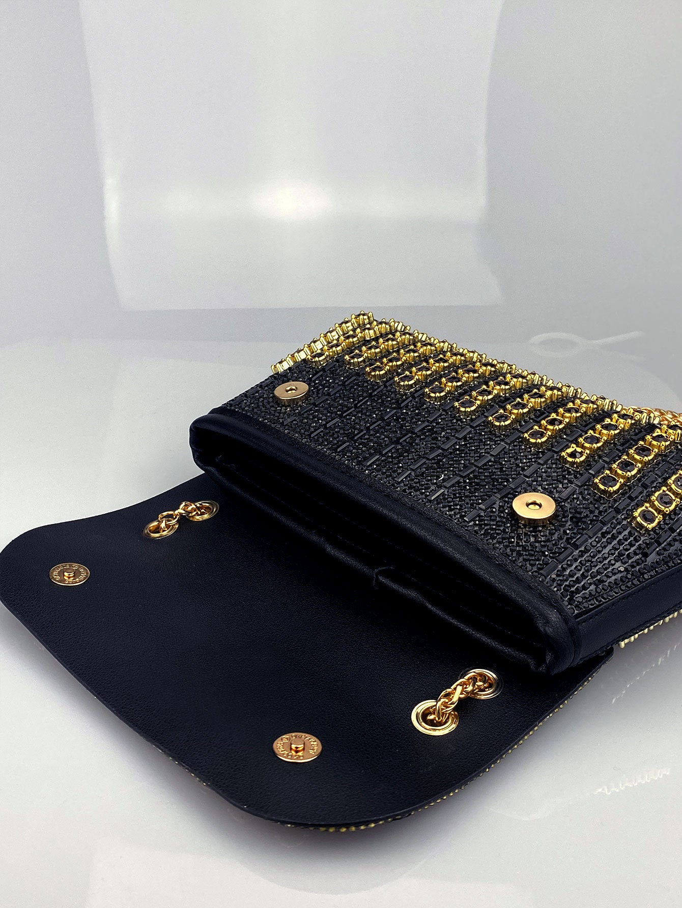 Elara Grace™ | Crystal Accent Shoulder Bag