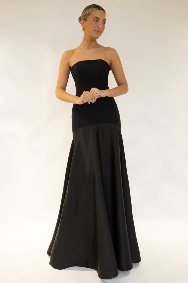 Camden Jewel™ | Strapless Satin Evening Gown