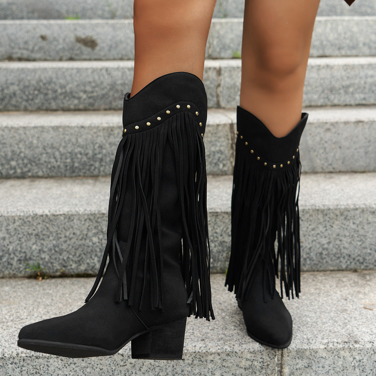 Riviera Rider™ | Suede Fringe Boots