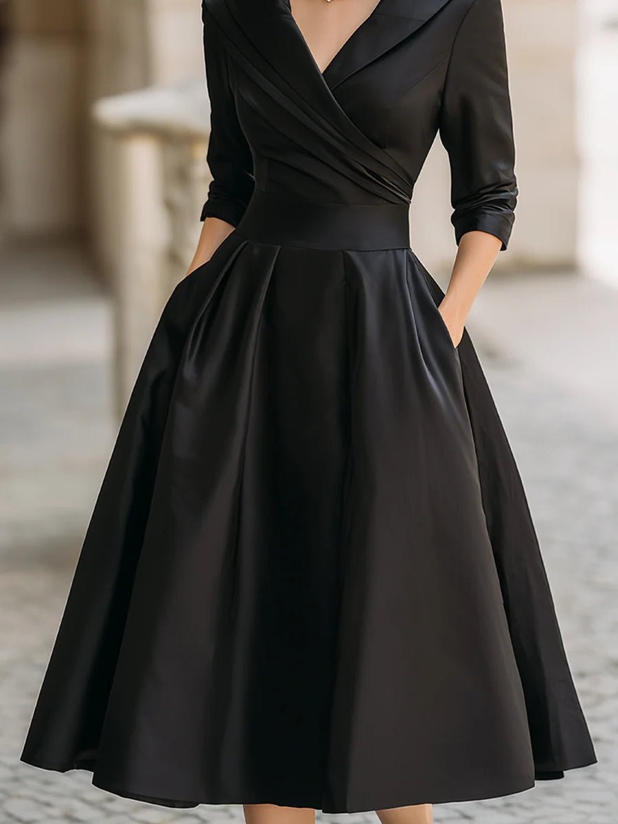 Sofia Marlowe™ | Vintage Satin Midi