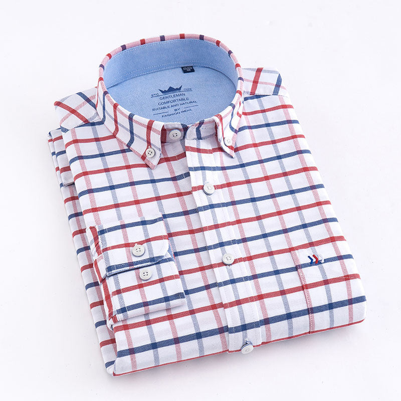 CityGentry™ | Business-Ready Check Cotton Shirt