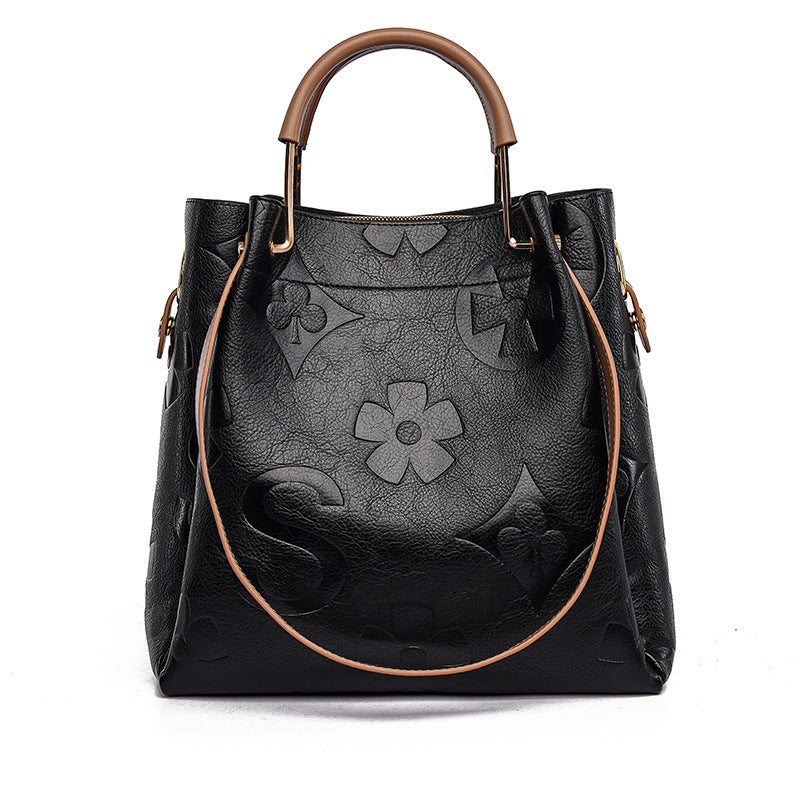 Duchess Carryall™ | Maternity-Friendly Topstitched Retro Tote