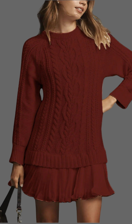Covent Chic™ | Wool Blend Mini Sweater Dress