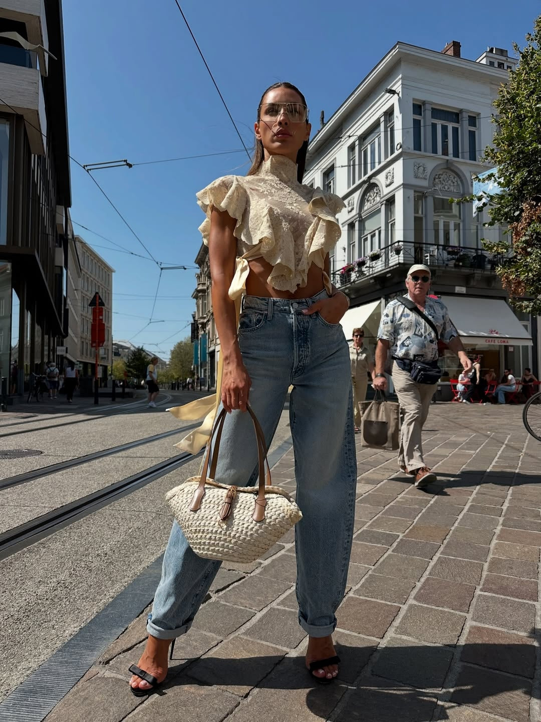 Soho Charm™ | Tie-Strap Lace Crop Set