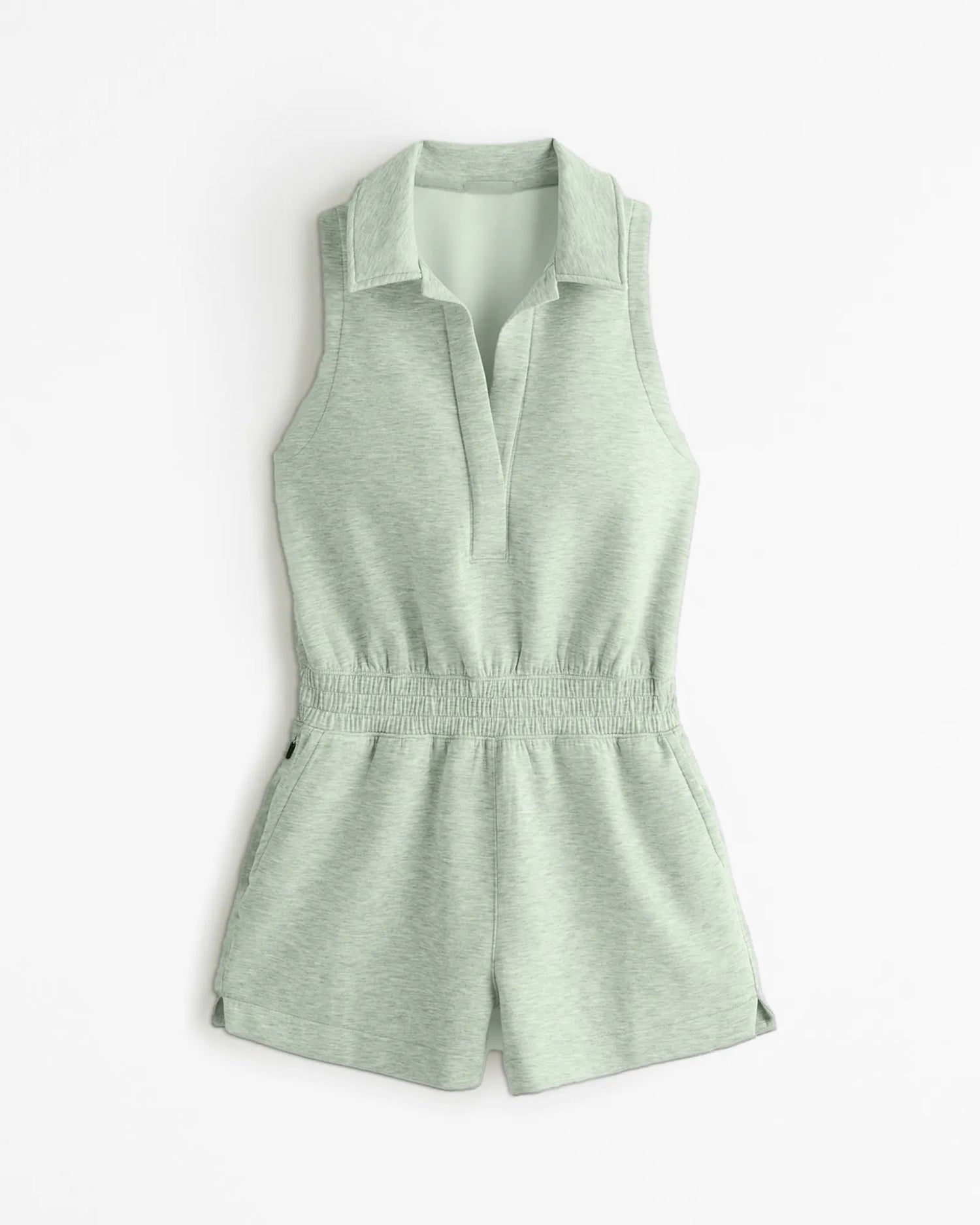 WimbledonKnit™ | Polo Collar Active Romper