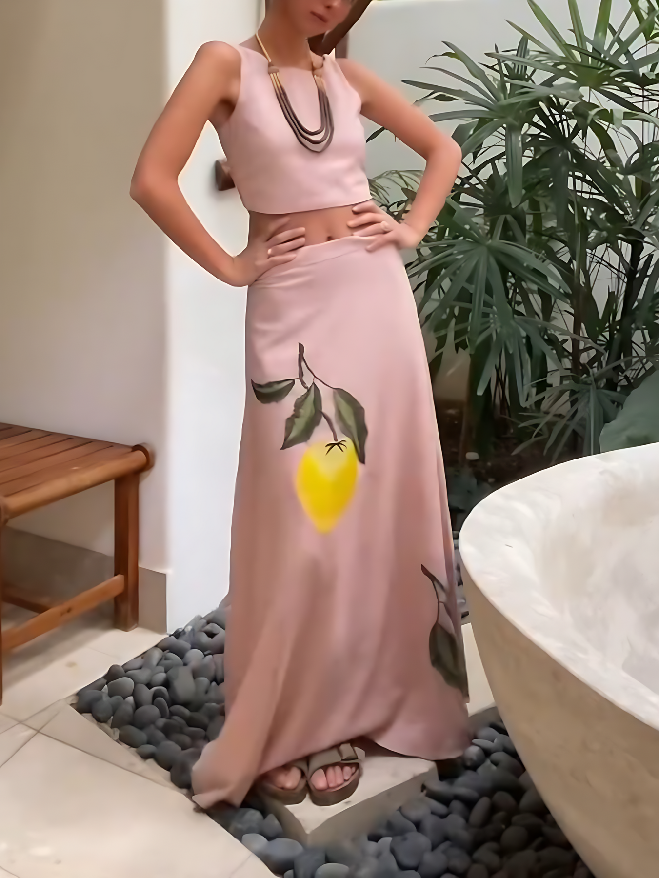 Dorset Solstice™ | Lemon & Linen Midi Skirt