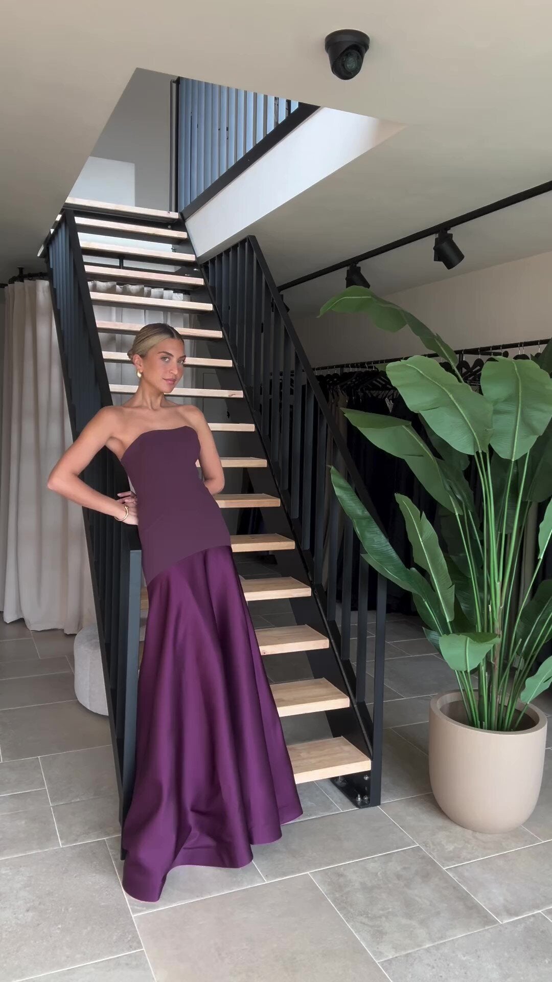 Camden Jewel™ | Strapless Satin Evening Gown