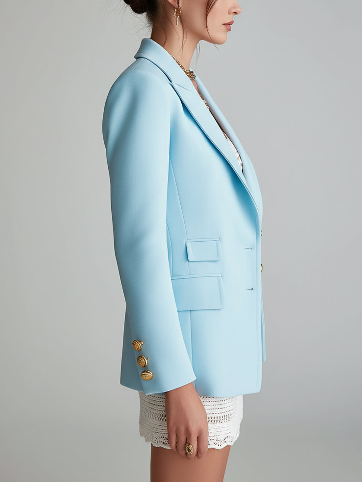 Liora Belle™ | Azure Heritage Blazer