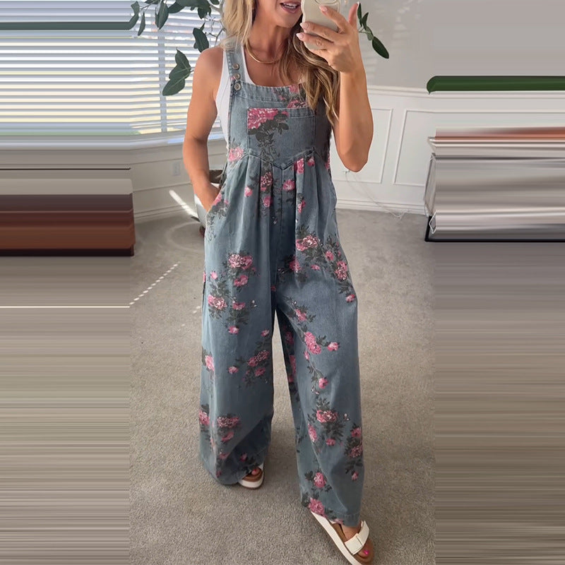 Rose & Ramble™ | Flowy Floral Overalls
