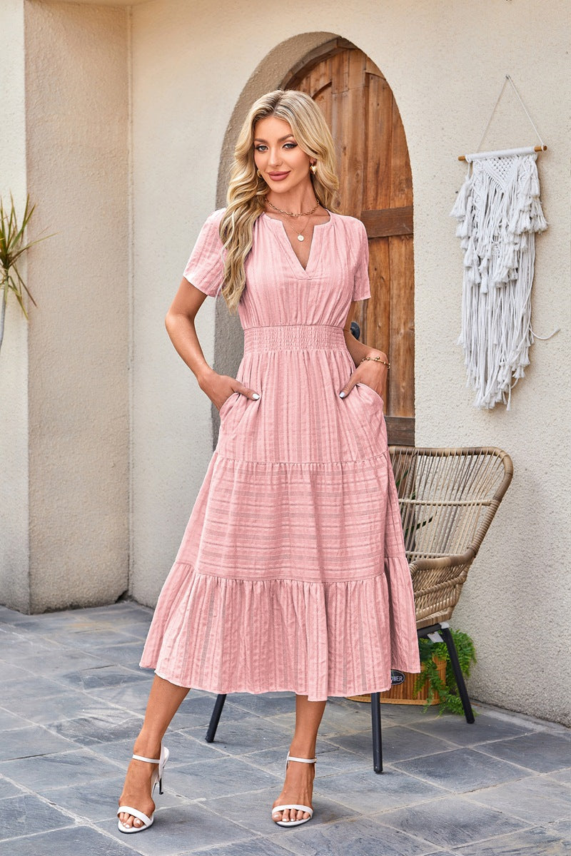 Brighton Belle™ | Floaty V-Neck Day Dress
