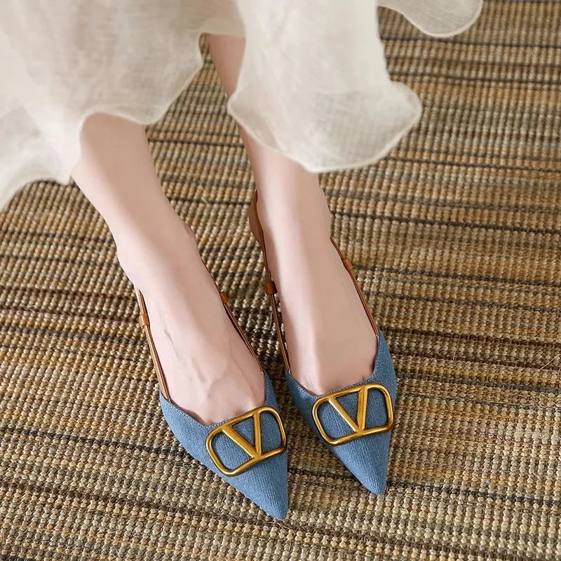 Duchess™ | Adjustable Strap Slingback Heels