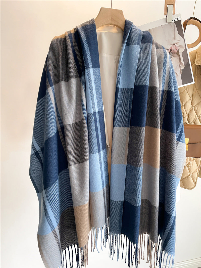 Eleanor Frost™ | The Waverlay Plaid Scarf