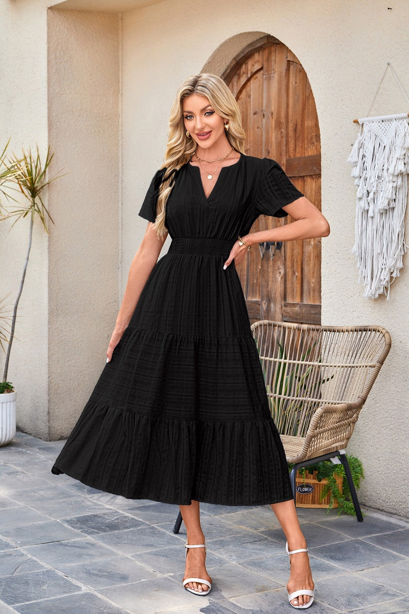 Brighton Belle™ | Floaty V-Neck Day Dress