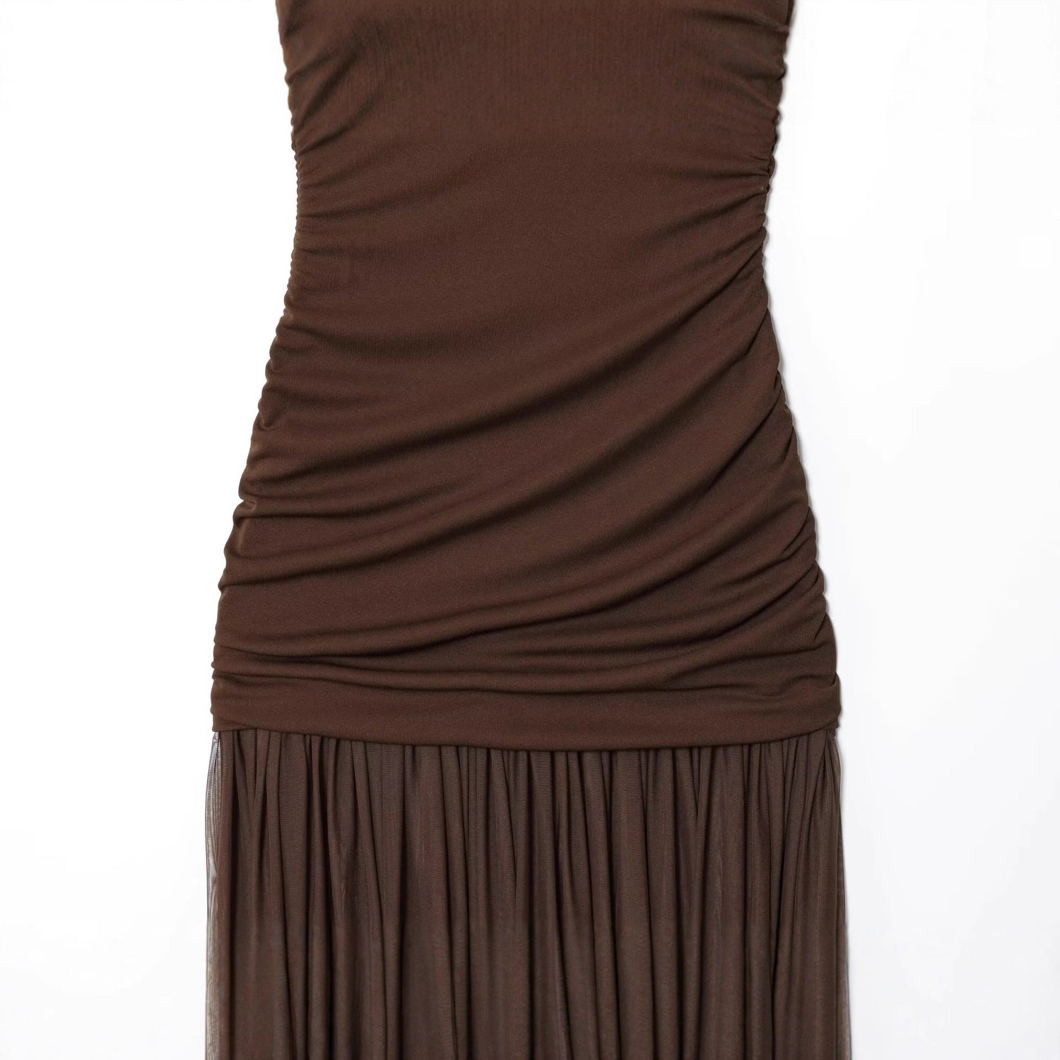 Victoria Bloom™ | Mesh Panel Elegant Maxi Dress