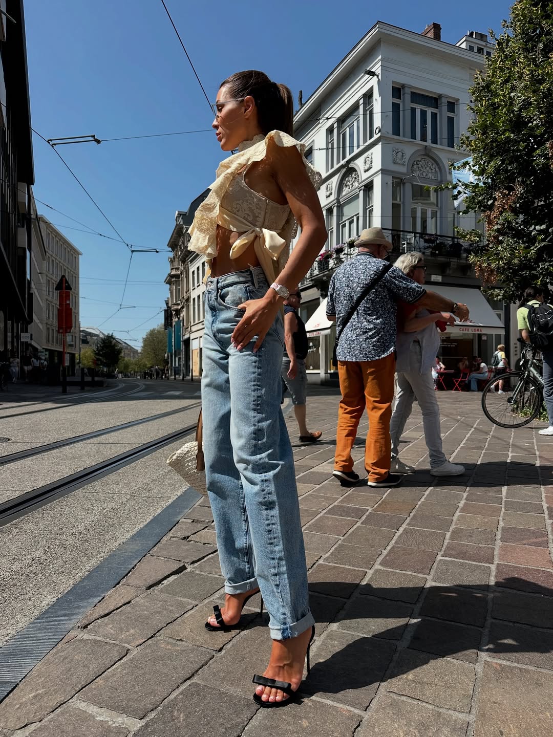 Soho Charm™ | Tie-Strap Lace Crop Set