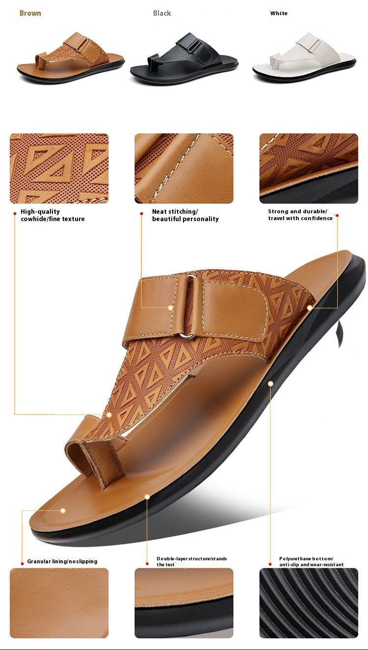 CavalierSand™ | Leather Comfort Sandals