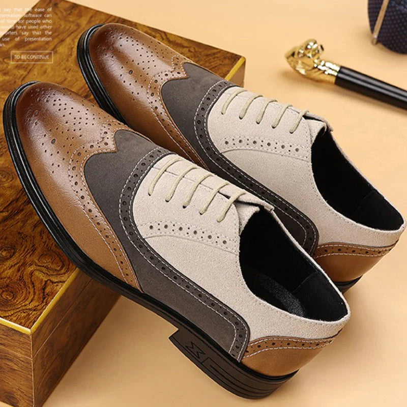 Bexley Manor™ | Dual-Tone Wingtip Loafers