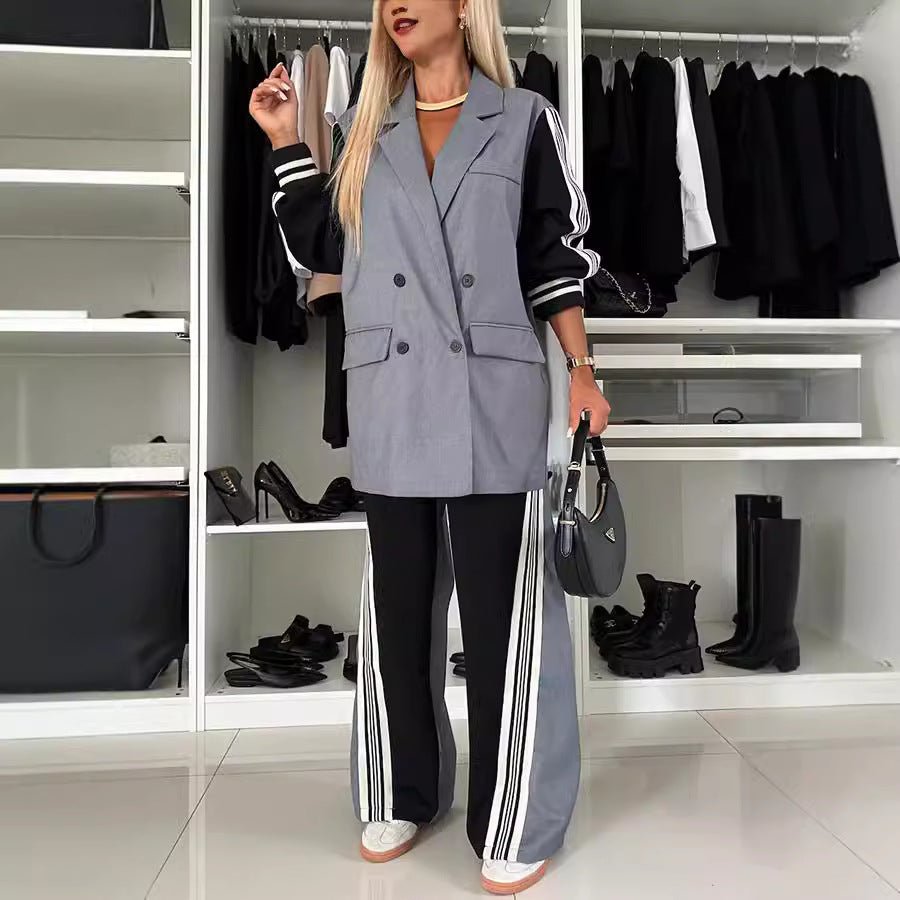 The City Hybrid™ | Patchwork Blazer & Pant Set