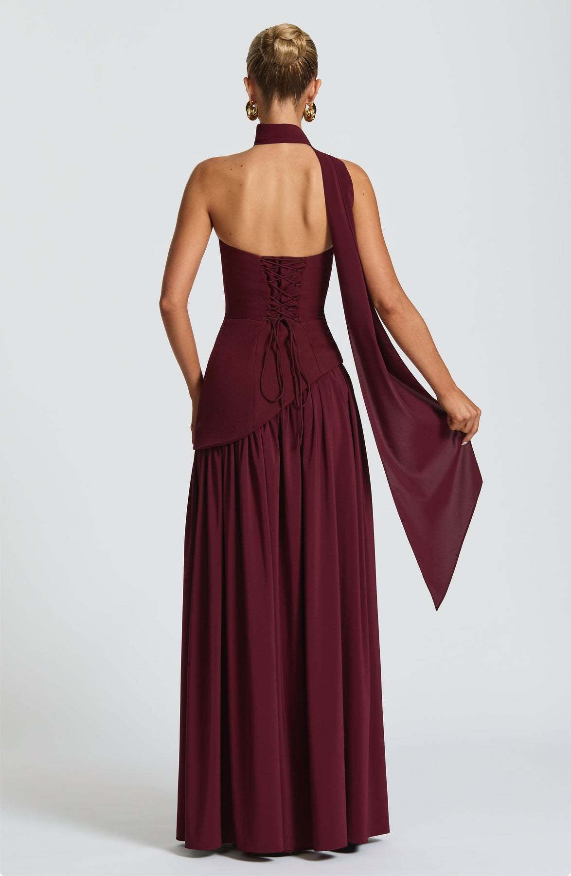 Hampton Royal™ | Lace-Up Back Evening Dress