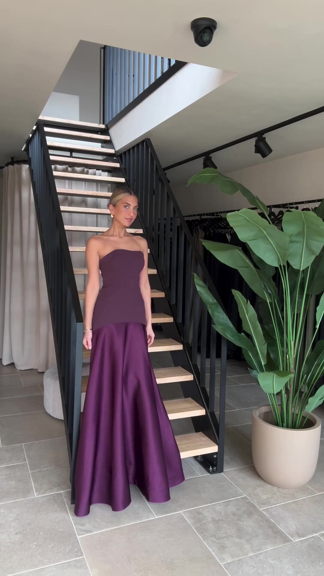 Camden Jewel™ | Strapless Satin Evening Gown