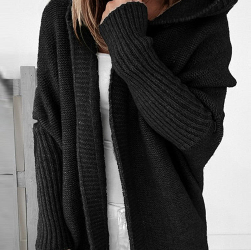 Bayswater Ease™ | Oversized Hooded Knit Cardigan