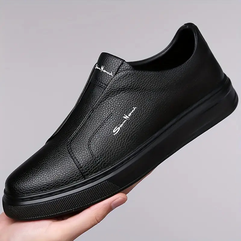 Whitby Deck™ | Leather Slip-On Trainers