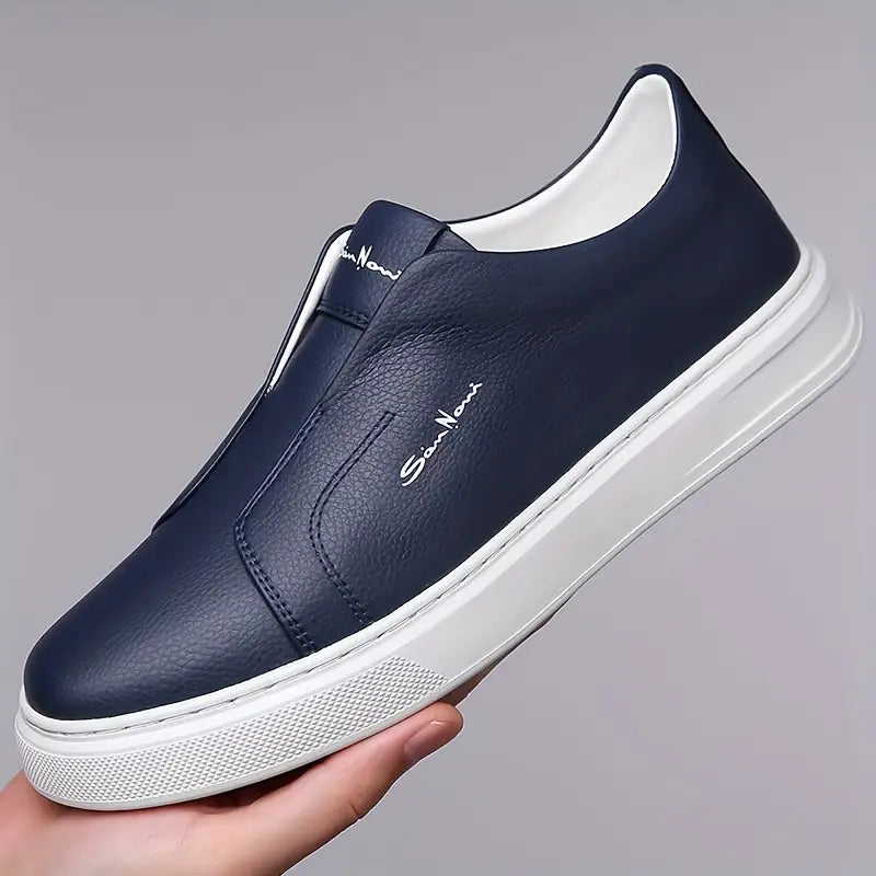 Whitby Deck™ | Leather Slip-On Trainers