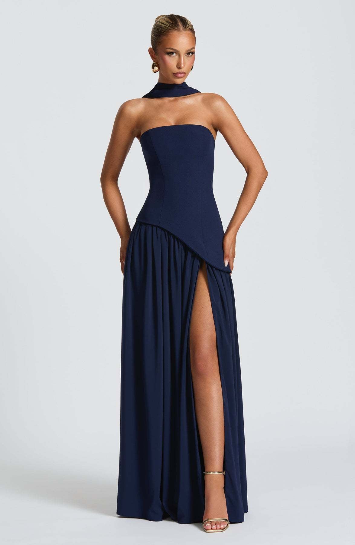 Hampton Royal™ | Lace-Up Back Evening Dress
