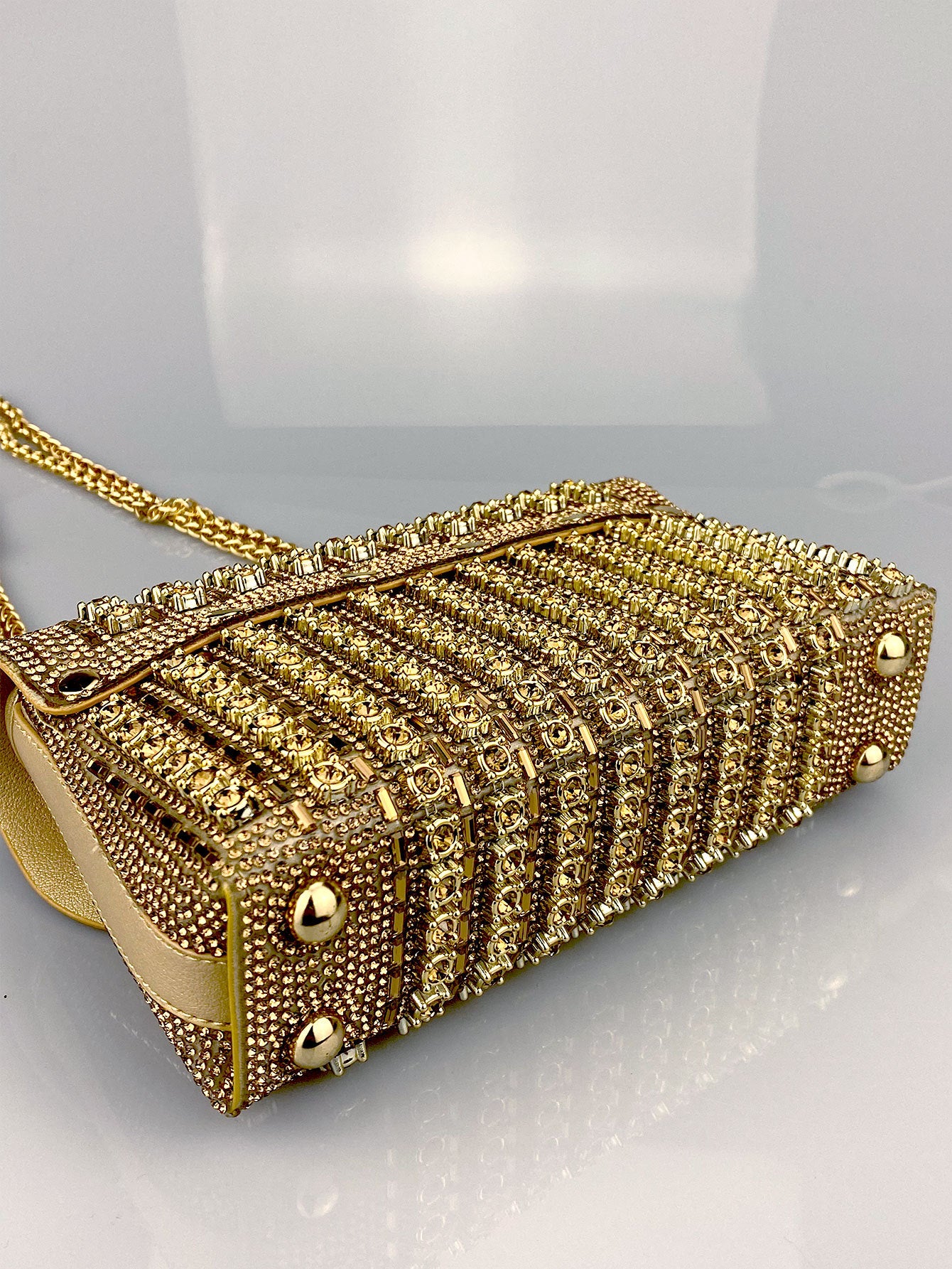 Elara Grace™ | Crystal Accent Shoulder Bag