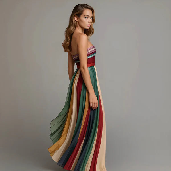 Vivid Verse™ | Relaxed Colorblock Gown