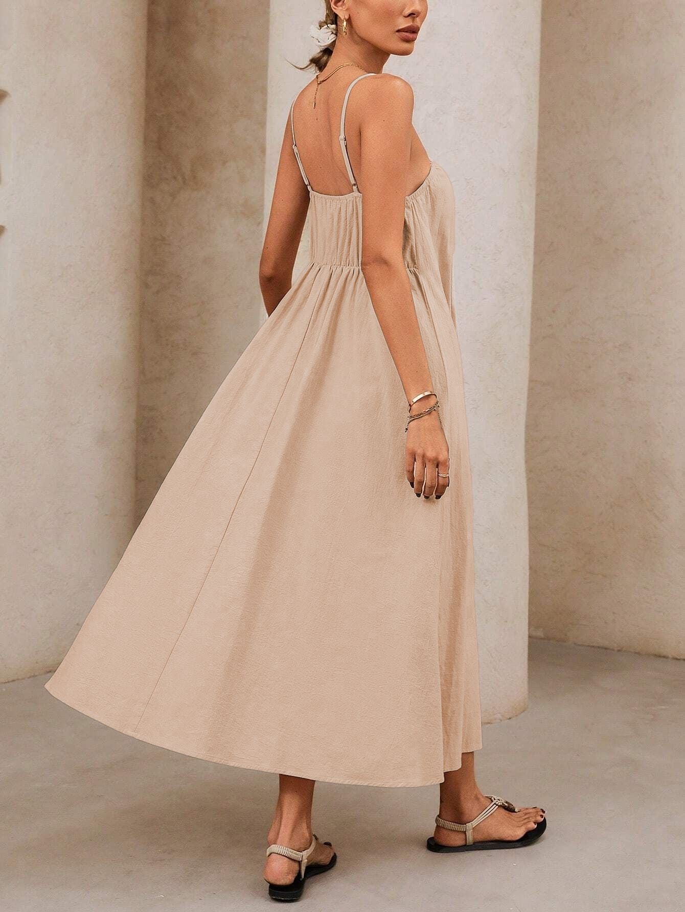 Riviera Grace™ | Two-Tone Striped Maxi Dress