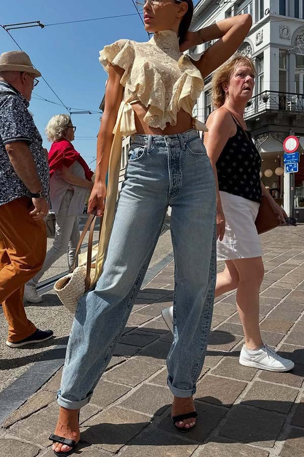 Soho Charm™ | Tie-Strap Lace Crop Set