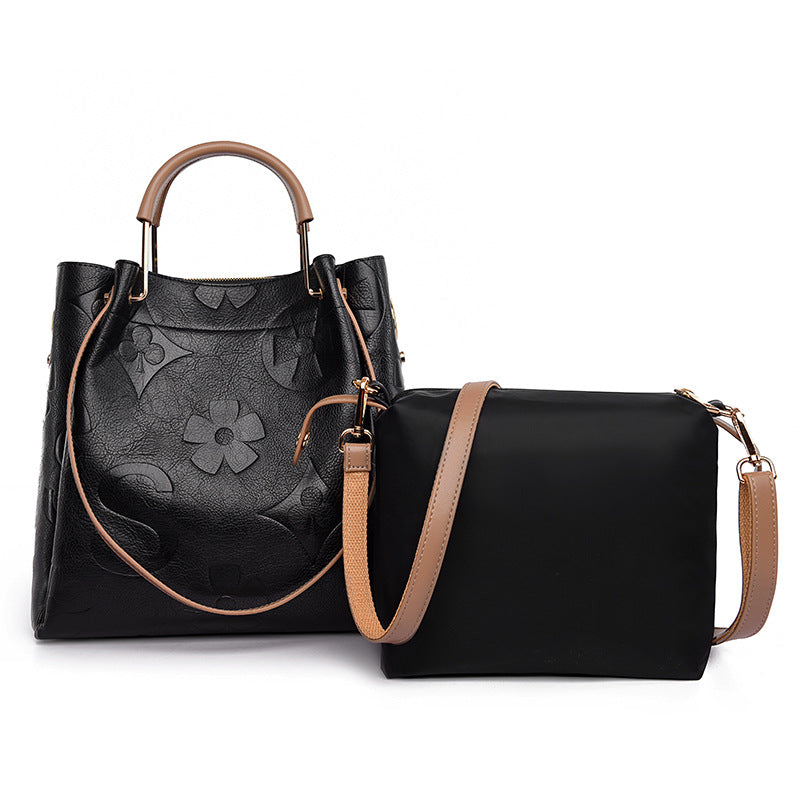 Duchess Carryall™ | Maternity-Friendly Topstitched Retro Tote