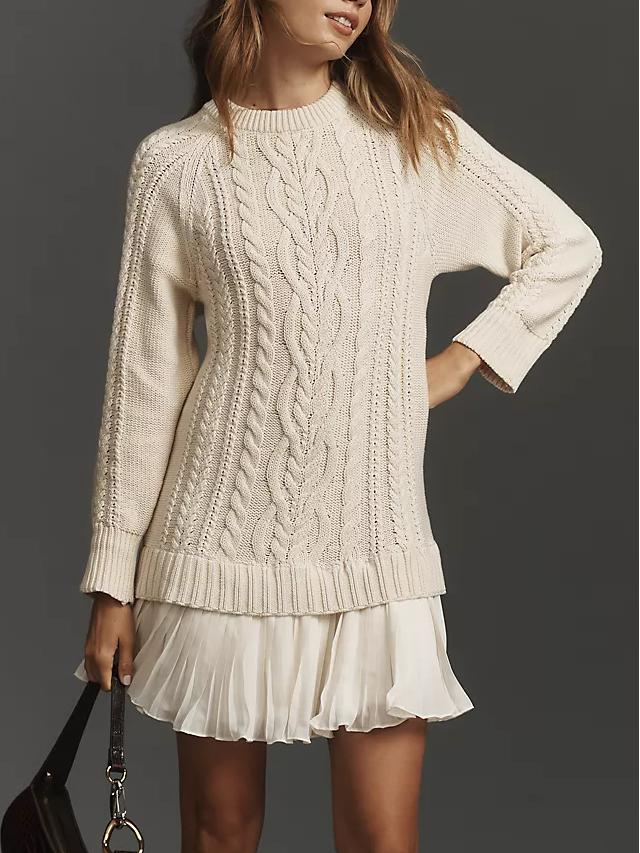 Covent Chic™ | Wool Blend Mini Sweater Dress