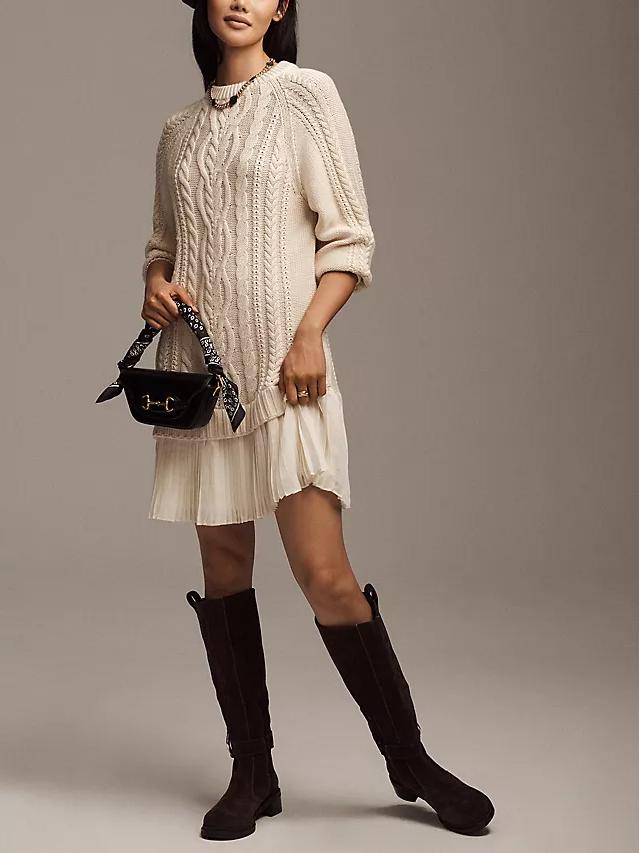 Covent Chic™ | Wool Blend Mini Sweater Dress
