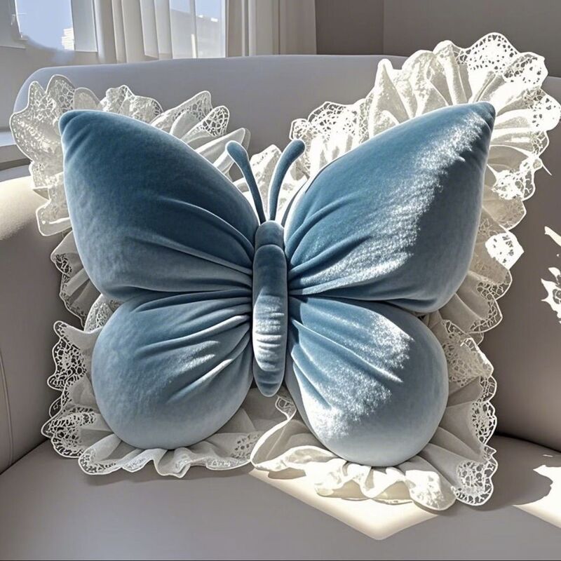 Blissful™ | Velvet Butterfly Cushion