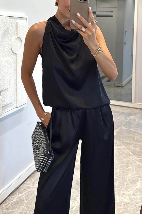 Camden Elegance™ | Loose-Fit Satin Co-ord Set