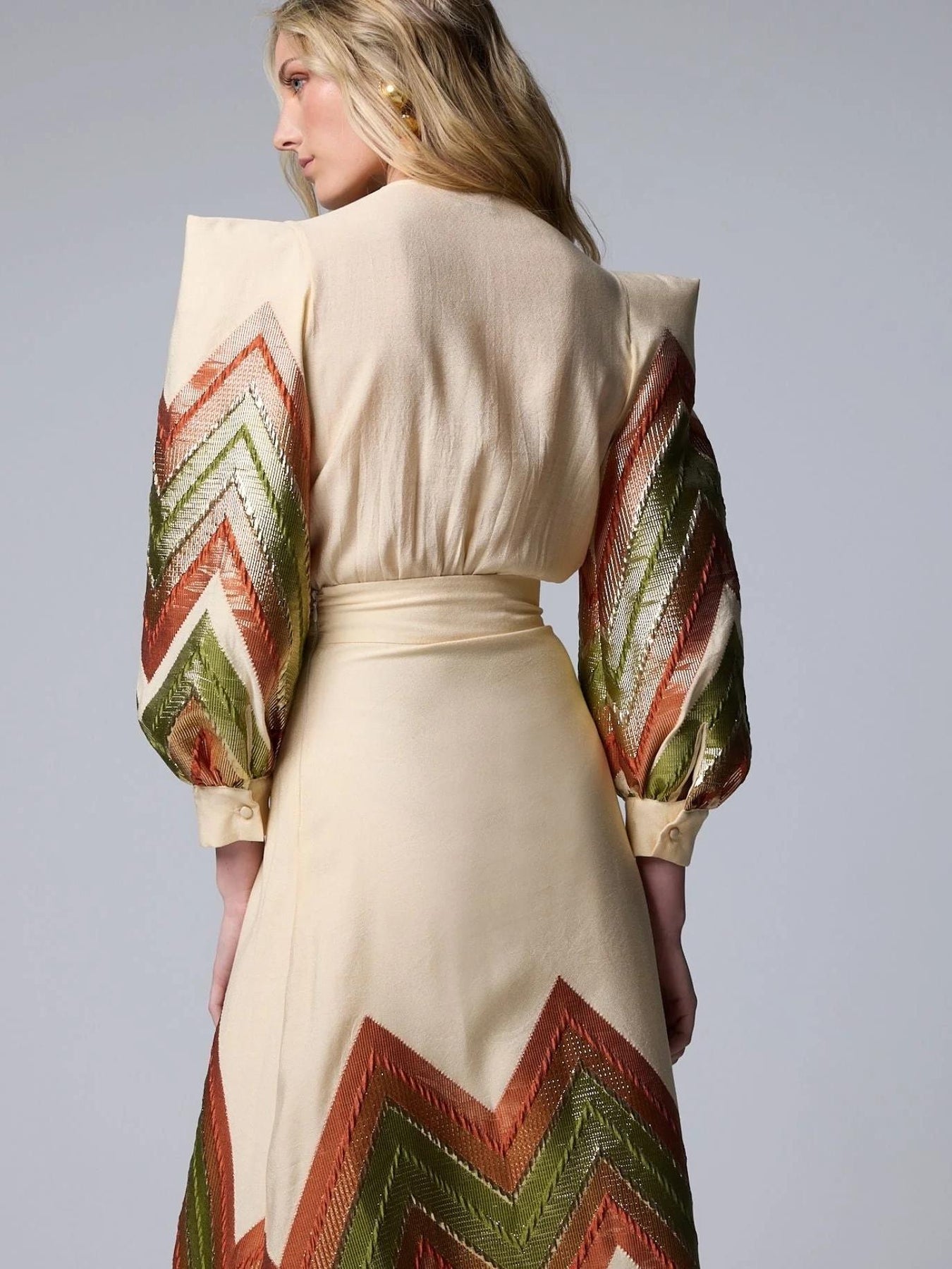 Windsor Edge™ | V-Neck Chevron Midi Set