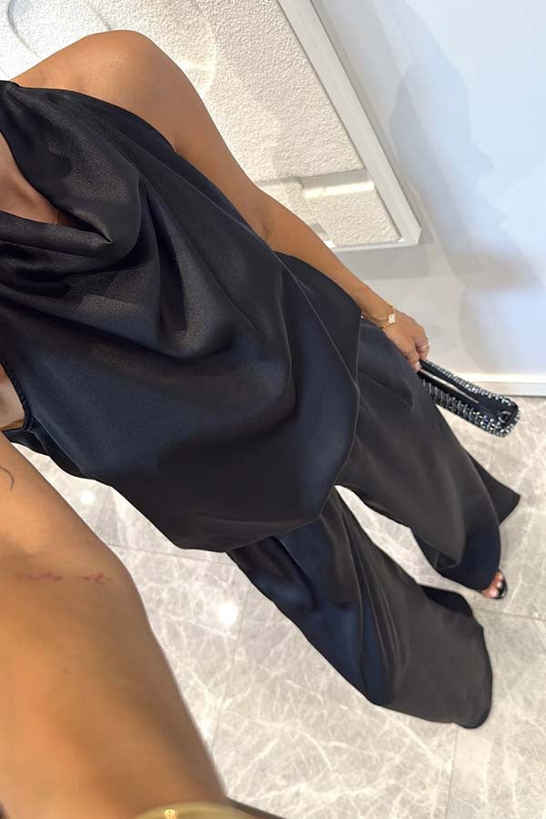 Camden Elegance™ | Loose-Fit Satin Co-ord Set