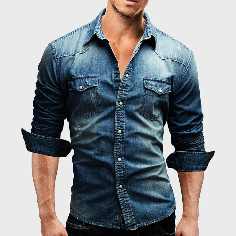 Regent Blue™ | Modern Fit Denim Shirt