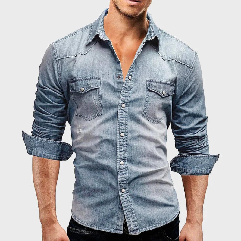 Regent Blue™ | Modern Fit Denim Shirt