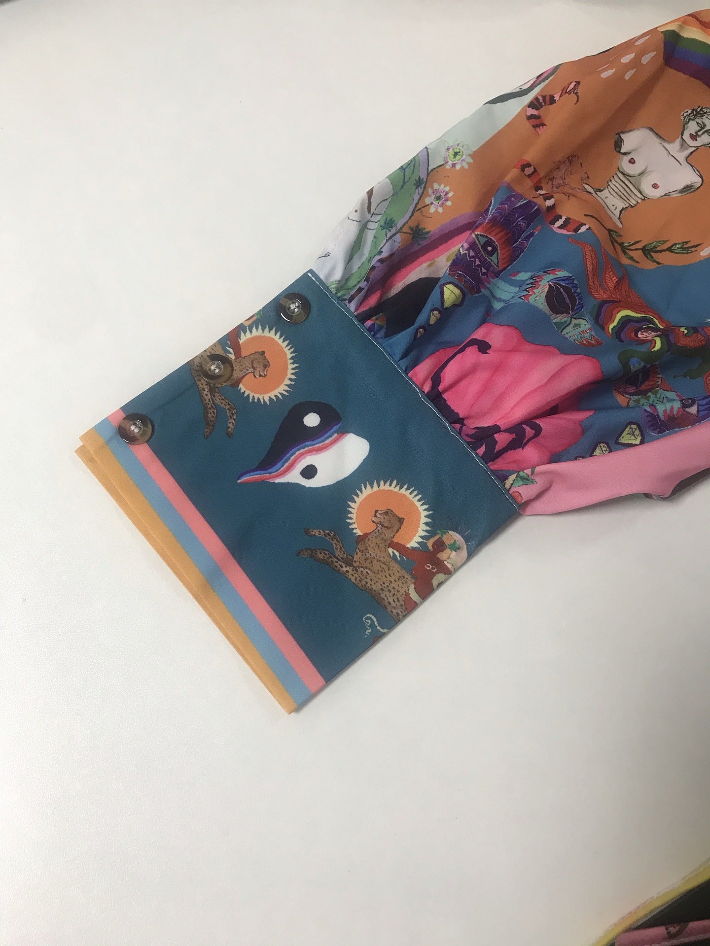 Soho Bloom™ | Printed Balloon Sleeve Mini Dress