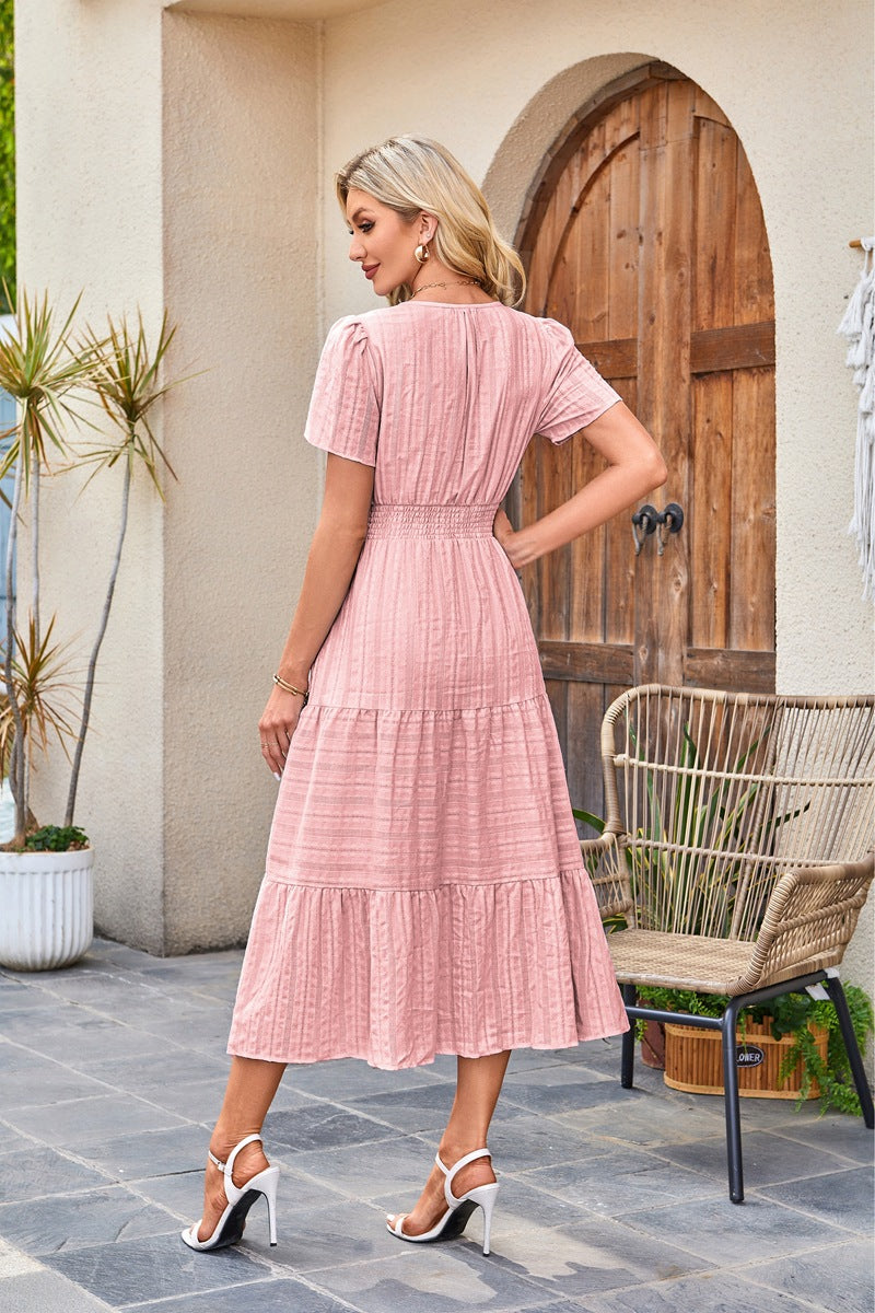 Brighton Belle™ | Floaty V-Neck Day Dress