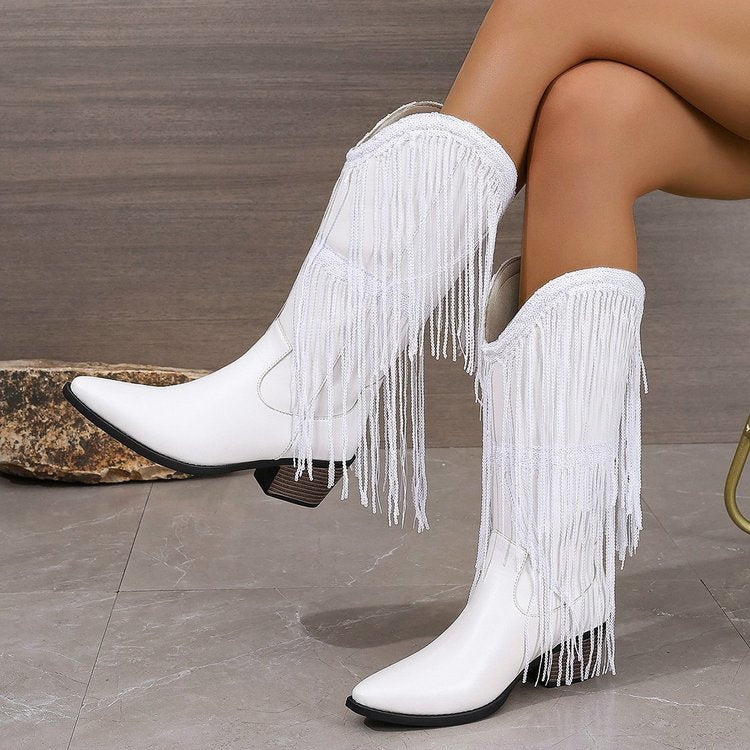 Riviera Rider™ | Suede Fringe Boots
