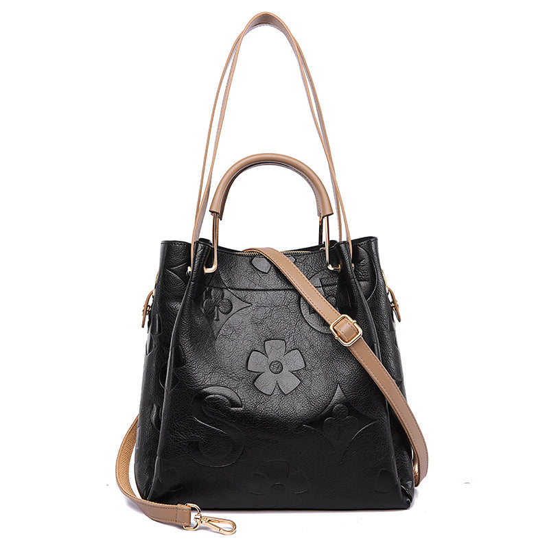 Duchess Carryall™ | Maternity-Friendly Topstitched Retro Tote