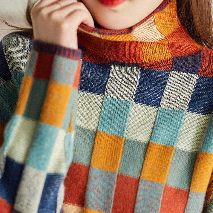 Elise Leroy™ | Cosy Checked Jumper