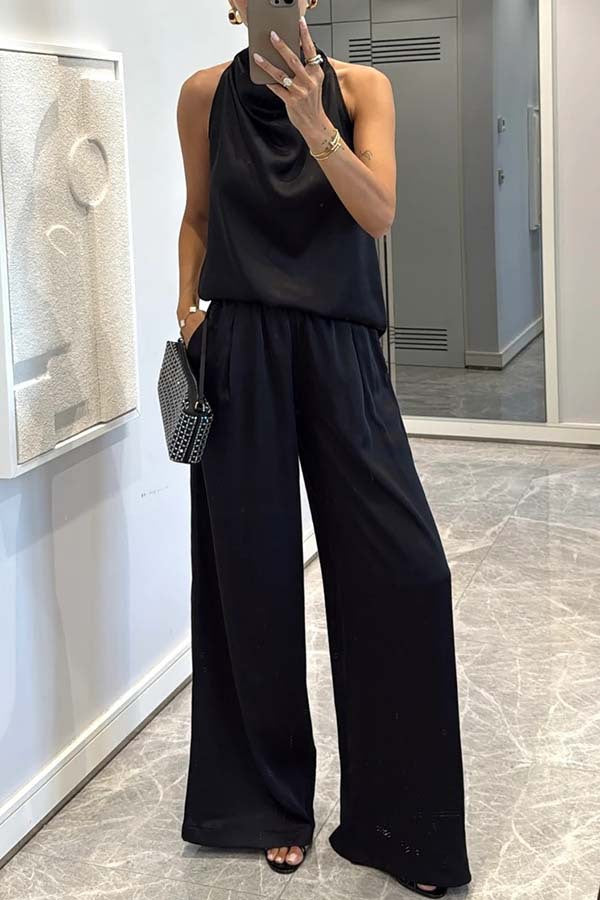 Camden Elegance™ | Loose-Fit Satin Co-ord Set