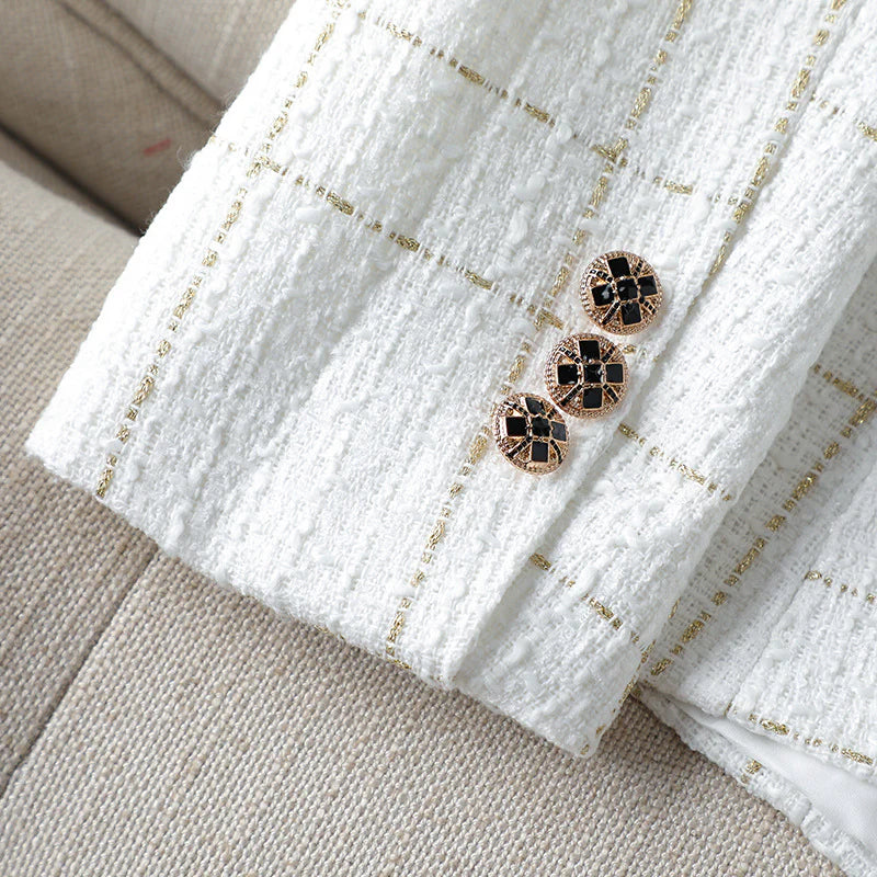 Savile Row™ | Tailored Tweed Plaid Blazer