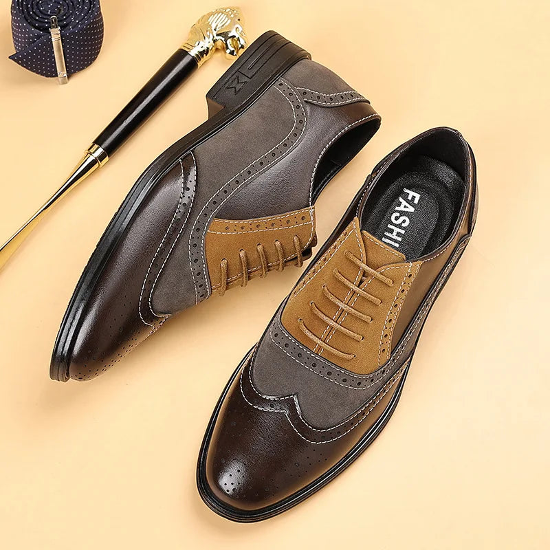 Bexley Manor™ | Dual-Tone Wingtip Loafers