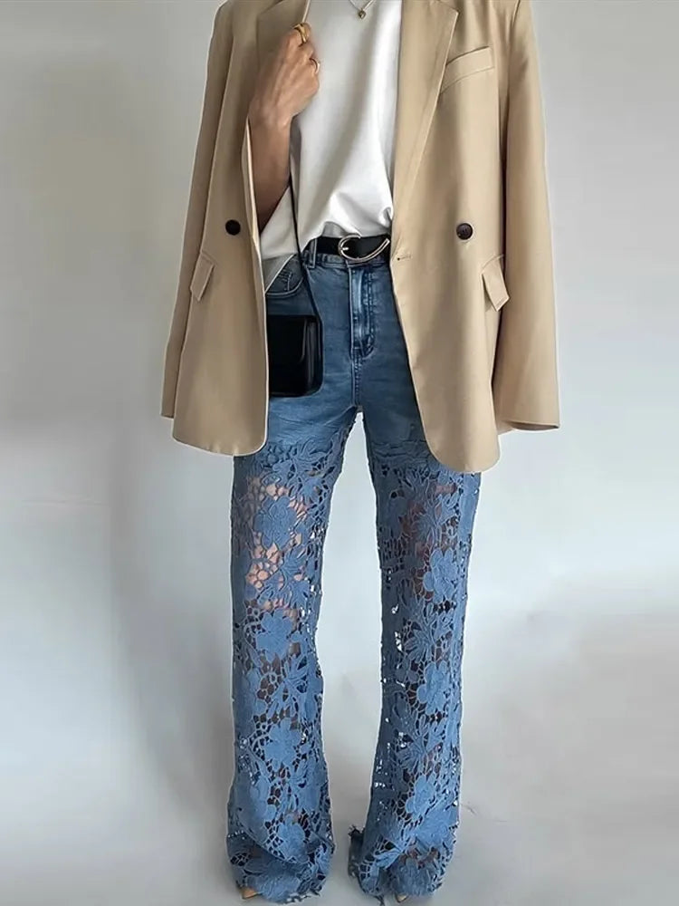 Camden Lace™ | Hollow-Out Wide Legs